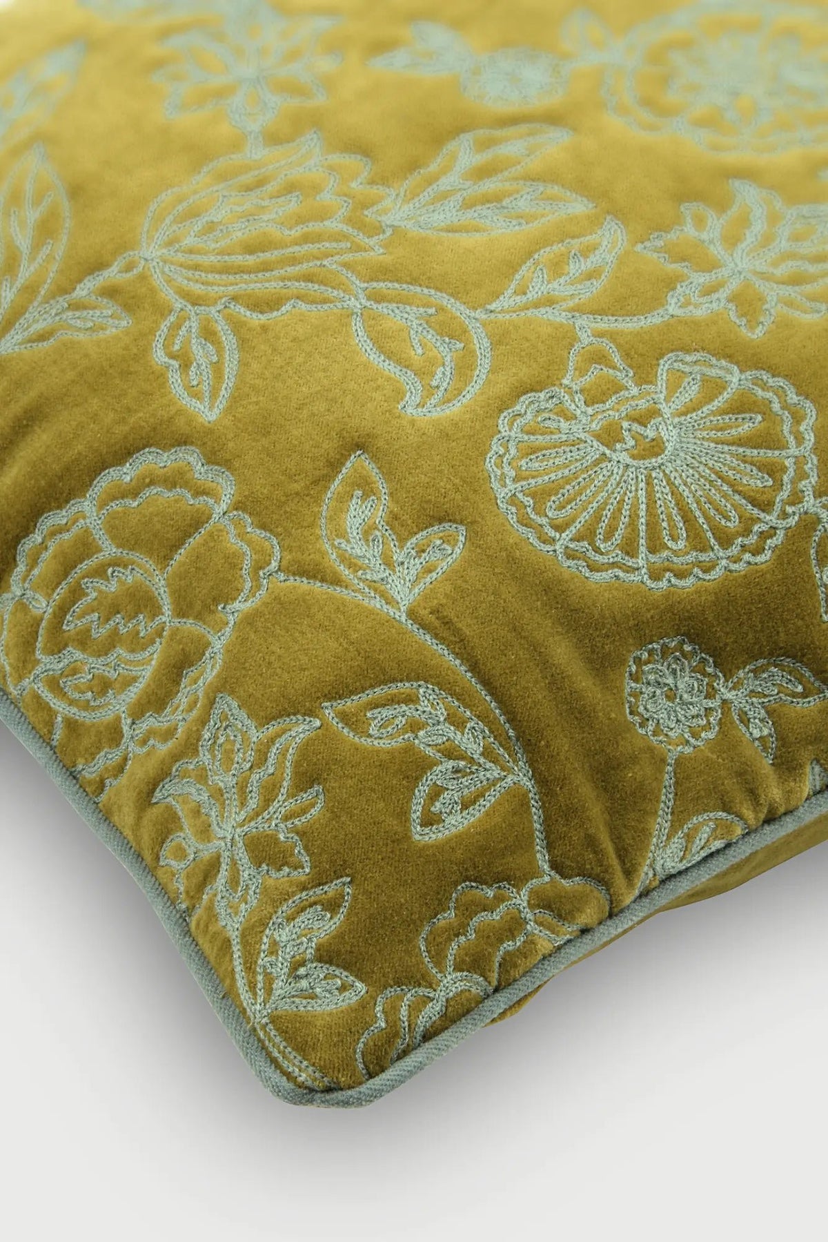 Kussenhoes | Rosabelle Chintz Olive kussenhoes van Sanctuary Living