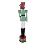Kerstdecoratie Beeld Notenkraker 35x27x151 cm Groen Metaal