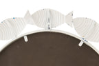 J-Line spiegel Vis - ijzer - wit