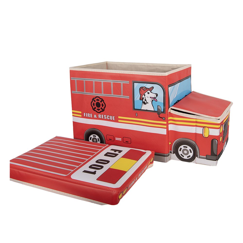 Opbergdoos Auto 55x32x28 cm Rood Kunststof