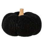 Decoratie Pompoen Ø 20x14 cm Zwart Polyester