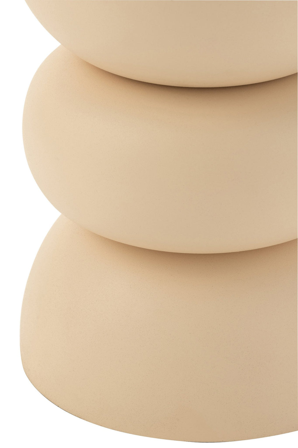 J-Line bijzettafel Lise - ijzer - beige