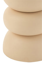 J-Line bijzettafel Lise - ijzer - beige
