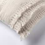 Dutch Decor Fara - Kussen 45x45 cm - 100% katoen - Sneeuwwitje - Wit