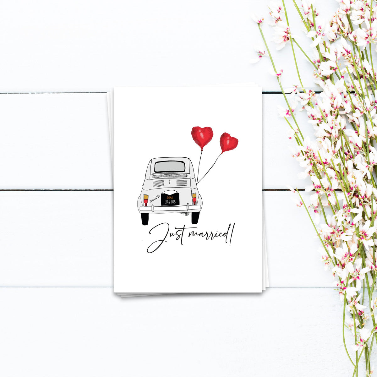 Net getrouwd - Postkarte 10er set