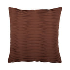 Geplooid kussen bruin 45x45cm