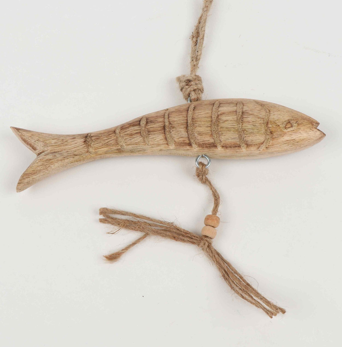 Vis mangohout 20x6cm natuur