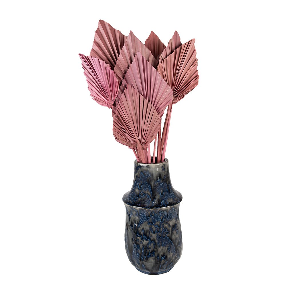 Vaas Ø 13x25 cm Blauw Keramiek Decoratie Vaas