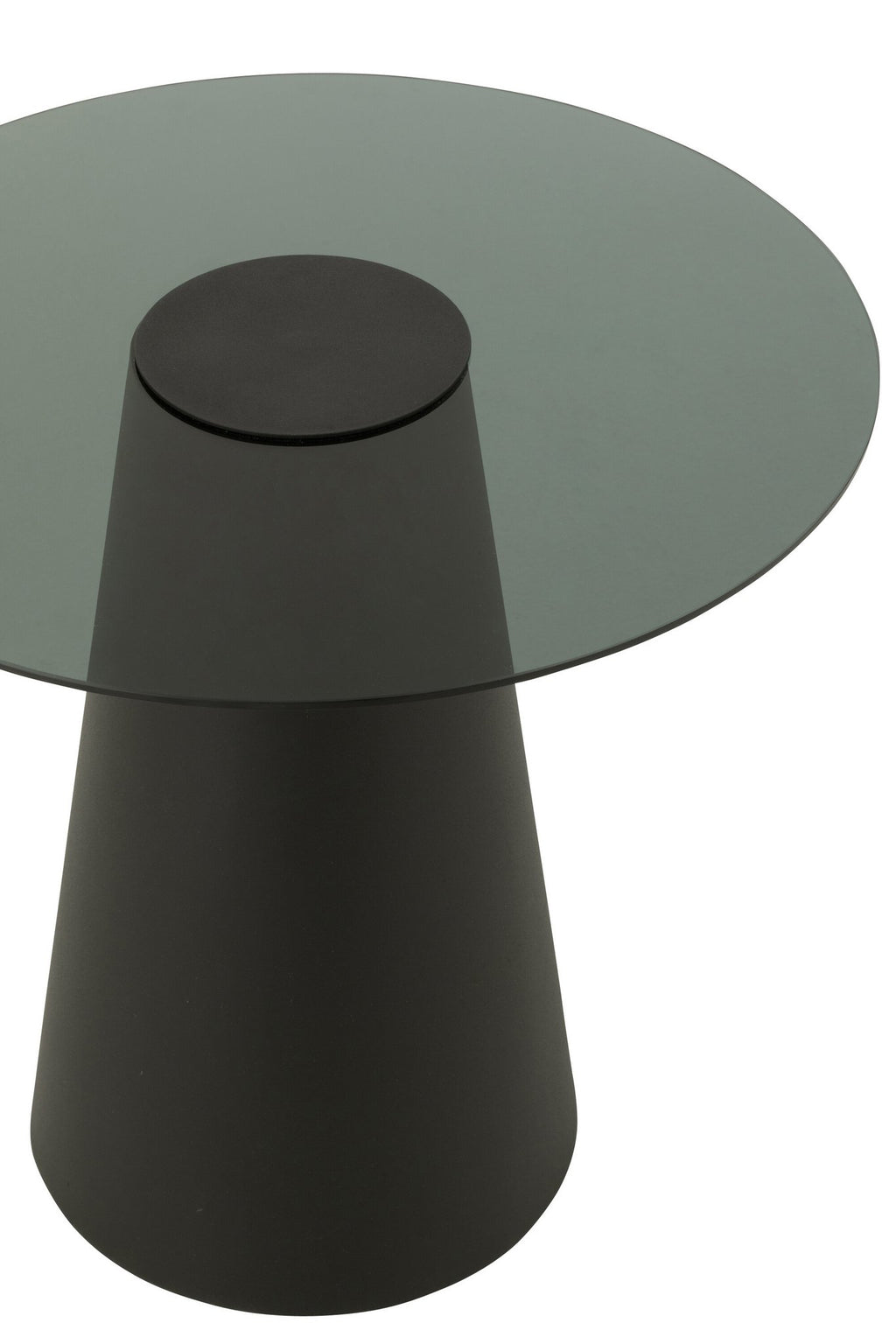 J-Line bijzettafel Kegel - ijzer - zwart