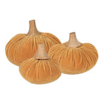 Decoratie Pompoen Ø 15x12 cm Oranje Polyester