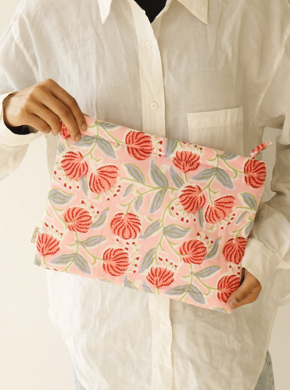 Handgemaakt katoenen zakje Utility - XL-formaat, 13 prints