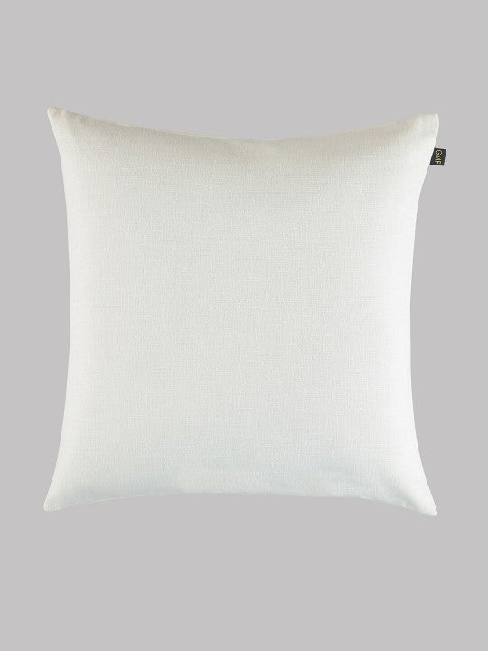 Set van 2 kussenslopen met geborduurd accent – ​​woninginrichting – premium katoen, bloemenstiksels – 40x40 cm