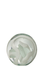 J-Line presse-papier Slinger - glas - wit - medium