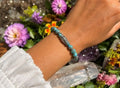 Dames armband Picasso Jaspis 8 mm met vlecht kraal
