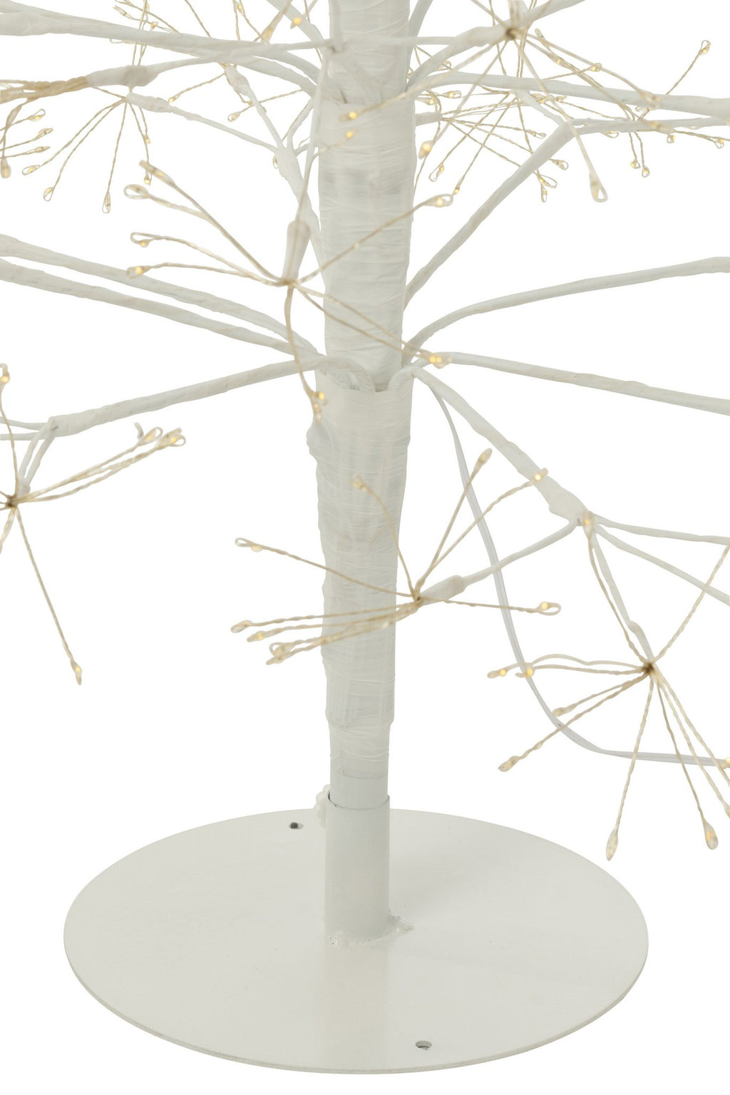 J-Line decoratie Boom - warm witte - ijzer - wit - L - LED