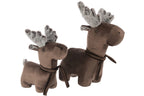 J-Line deurstopper Rendier - polyresin - bruin - L