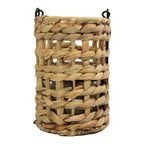 Waterhyacinth windlicht ruit hang 17cm