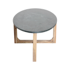 Ovale marmeren salontafel - Groen - 120x60x38 cm