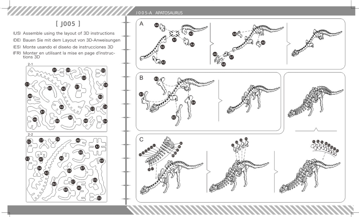Bouwpakket Apatosaurus- klein