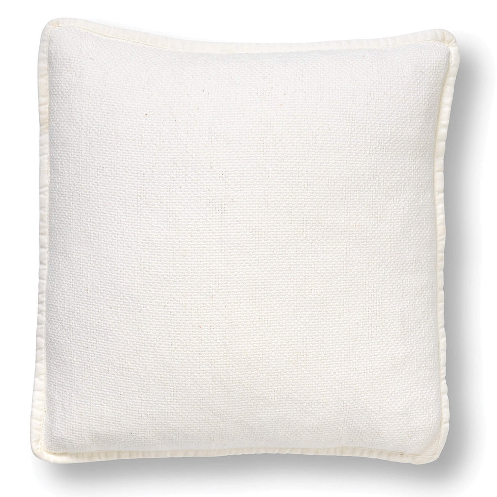 Dutch Decor Bowie - Kussen 45x45 cm - Gewassen katoen - Sneeuwwitje - Wit