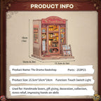 Cutebee, 3D DIY huisje, The Drama Bookshop, CWGC206,15,5x16x18cm