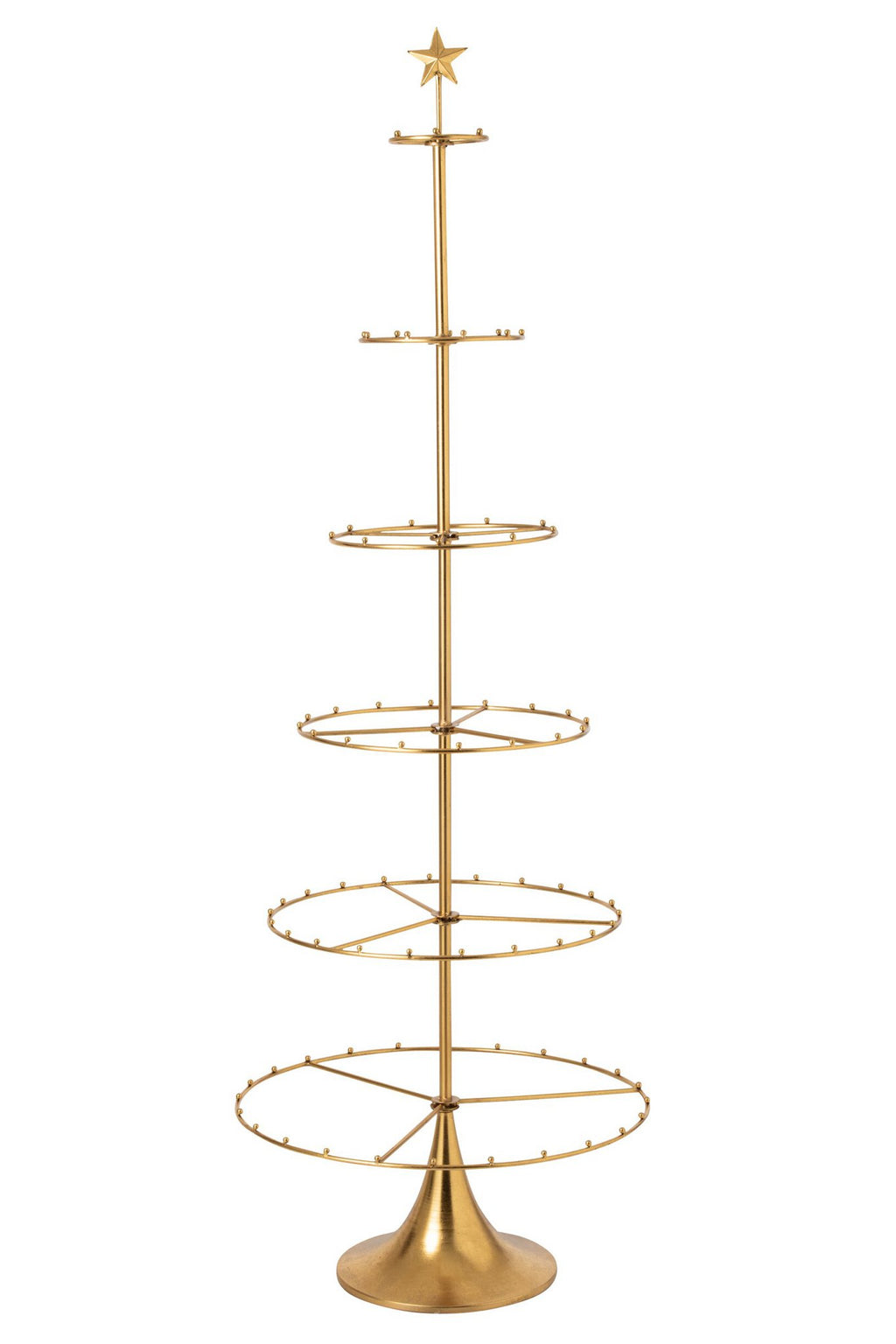 J-Line Kerstboom - ijzer - goud