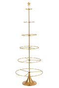J-Line Kerstboom - ijzer - goud