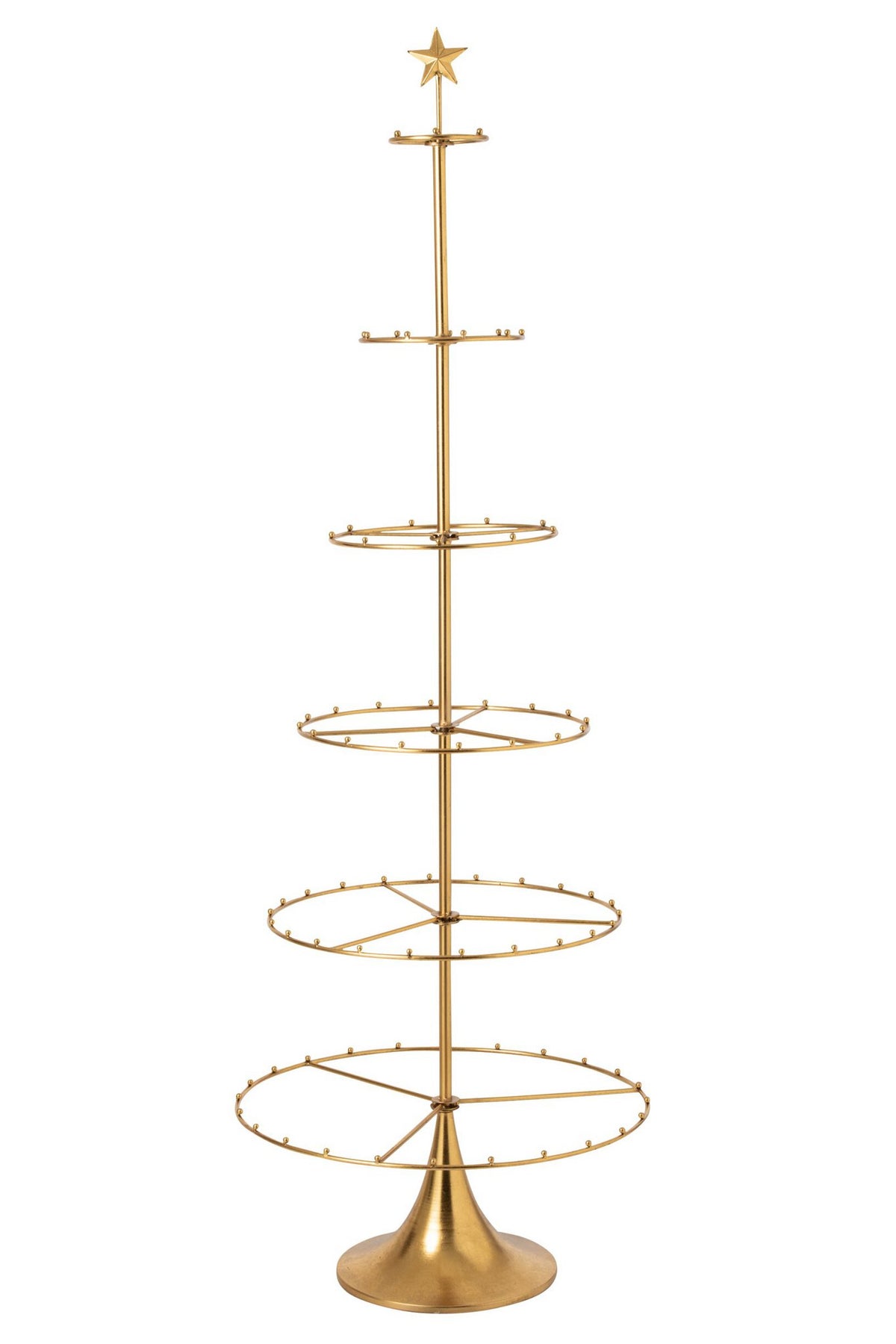 J-Line Kerstboom - ijzer - goud