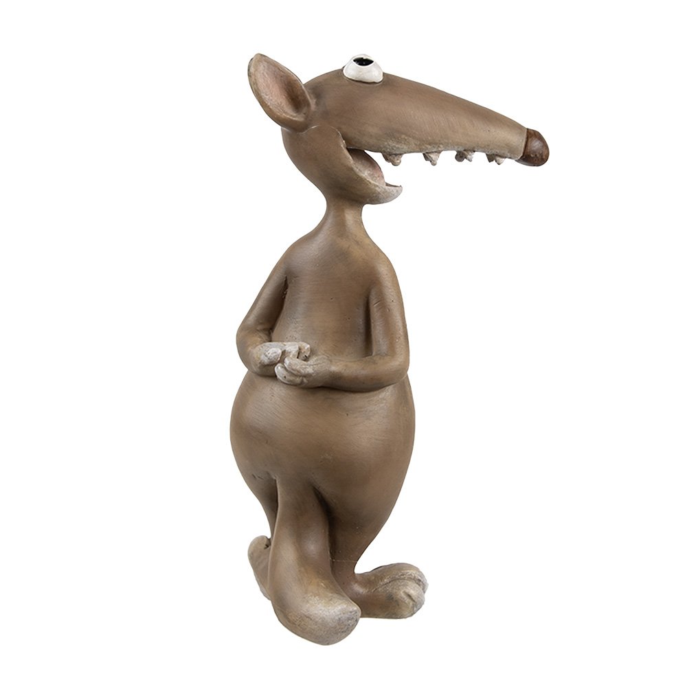 Decoratie Beeld Muis 14 cm Bruin Kunststof