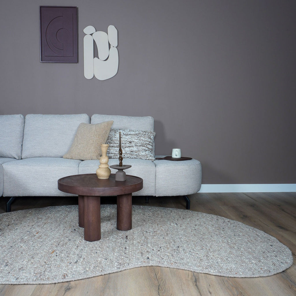 Vloerkleed Stone Donker Beige 417 - Organisch 160 x 230 cm