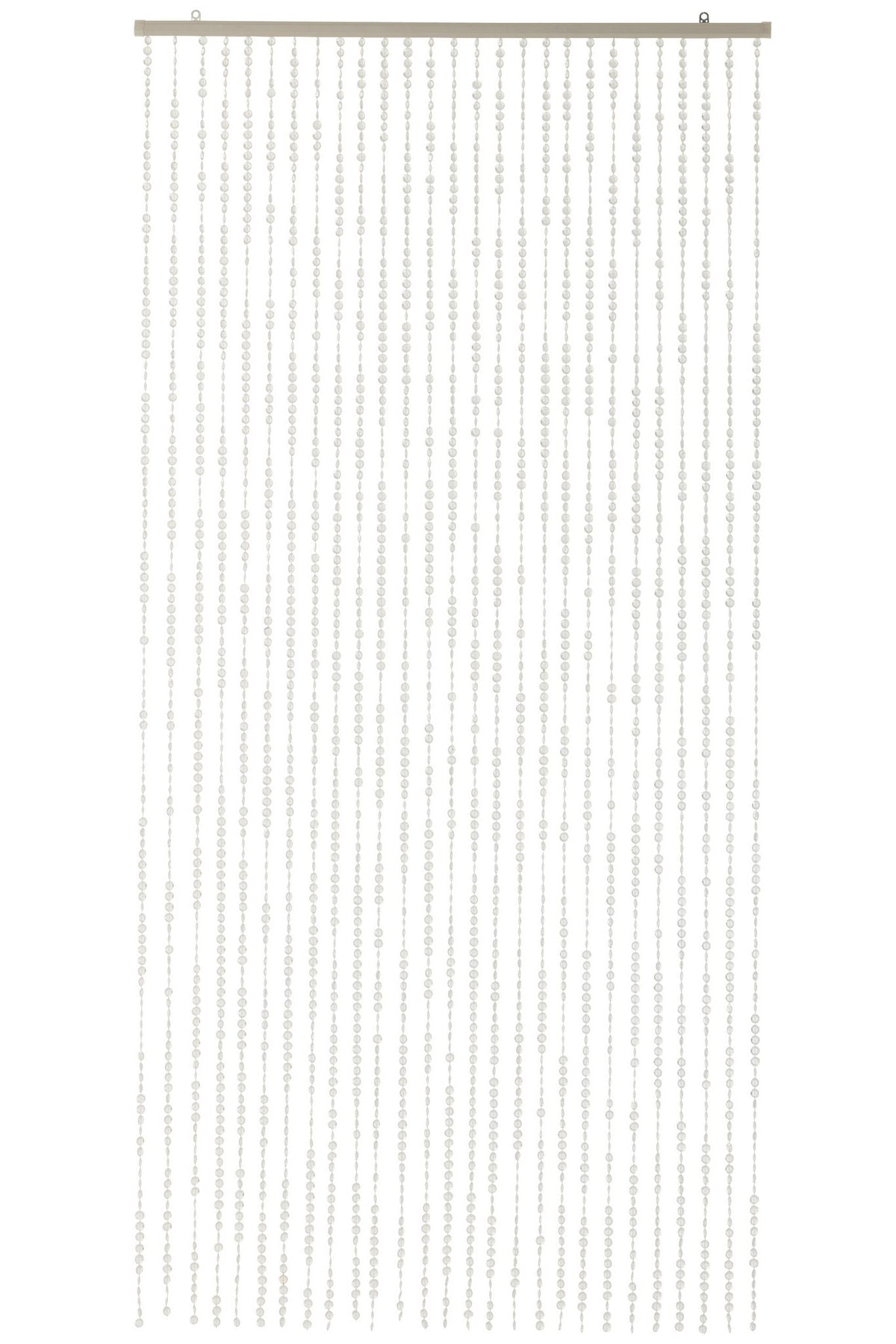 J-Line gordijn Kralen - kunststof - transparant
