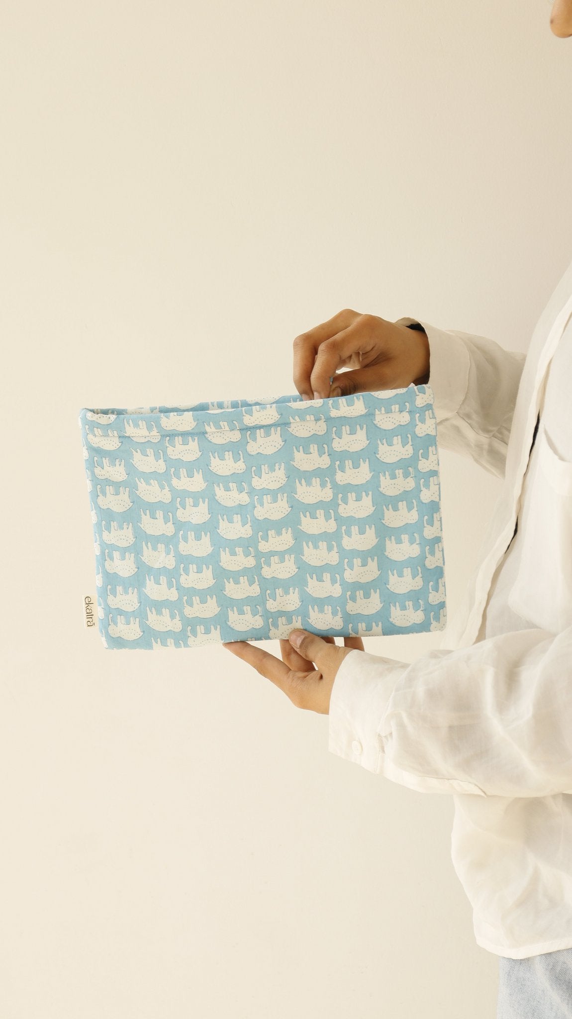 Biologisch katoenen etui groot - 15 prints