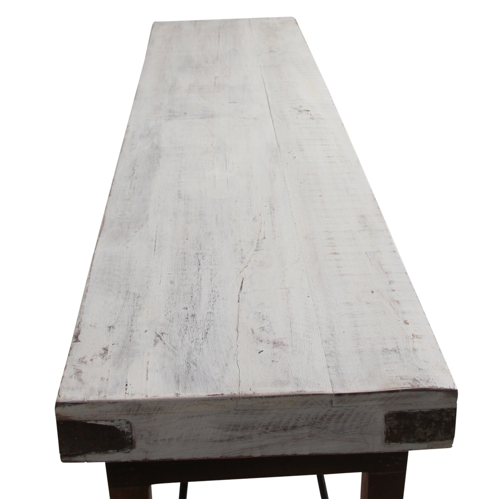 Console tafel wit opklapbaar