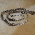 Brillenkoord acrylic chain zilver