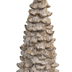 Decoratie Beeld Kerstboom Ø 13x30 cm Wit Beige Kunststof