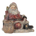 Kerstdecoratie Beeld Kerstman 23x19x19 cm Rood Kunststof