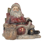 Kerstdecoratie Beeld Kerstman 23x19x19 cm Rood Kunststof