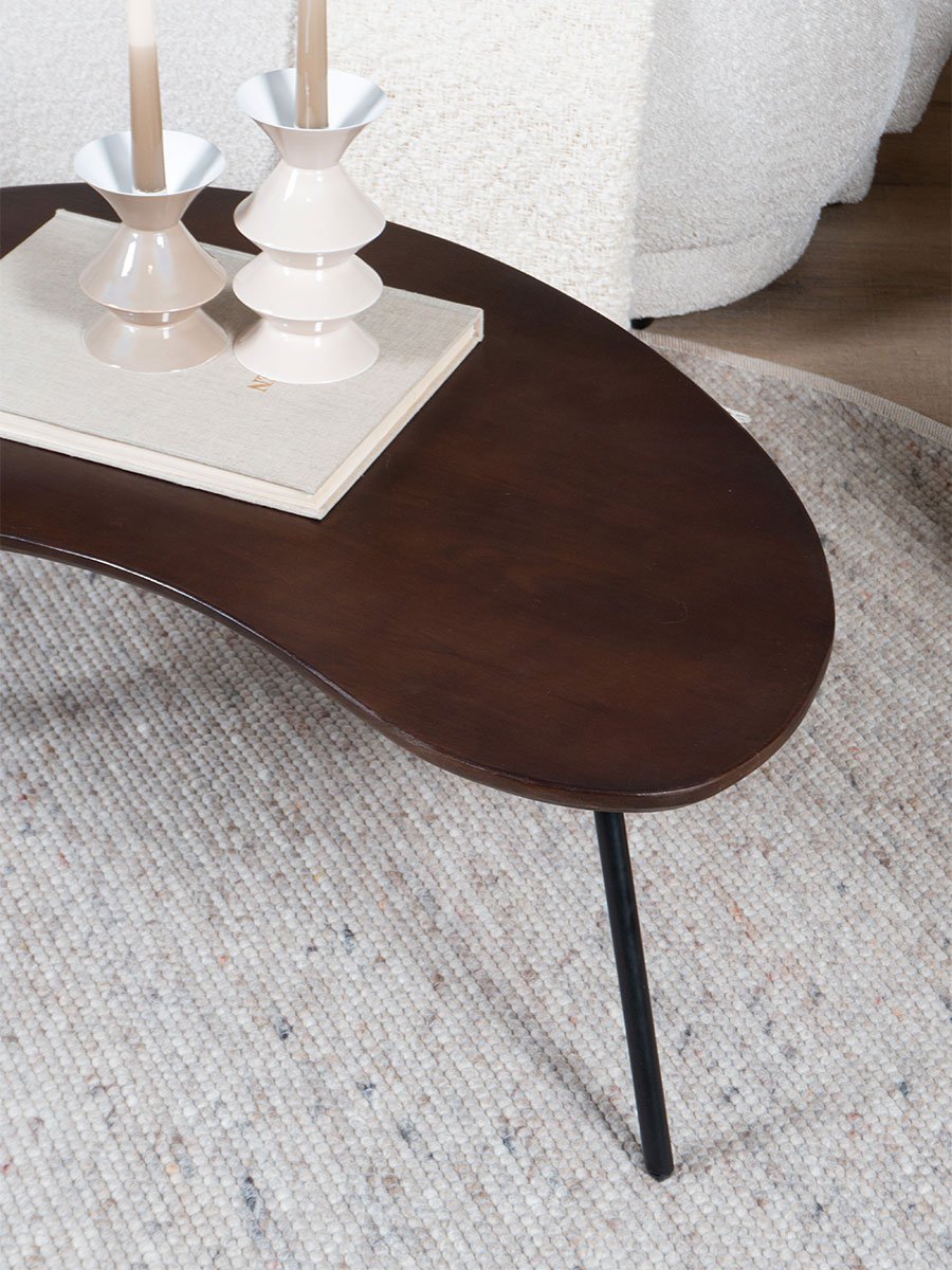Vloerkleed Scott Donker Beige Rond ø160 cm