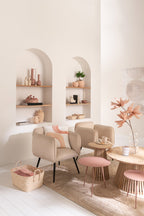 J-Line bijzettafel - ijzer - oud roze