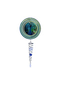 Windspinner, Spin Art Peacock/Pauw Artist Crystal Tail, Actpeac