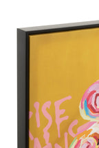 J-Line wanddecoratie Graffiti Vrouw Lipstick - canvas/verf - mix