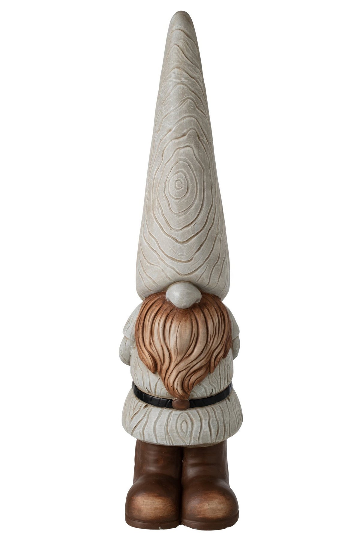 J-Line decoratie Kabouter - magnesium - grijs - large