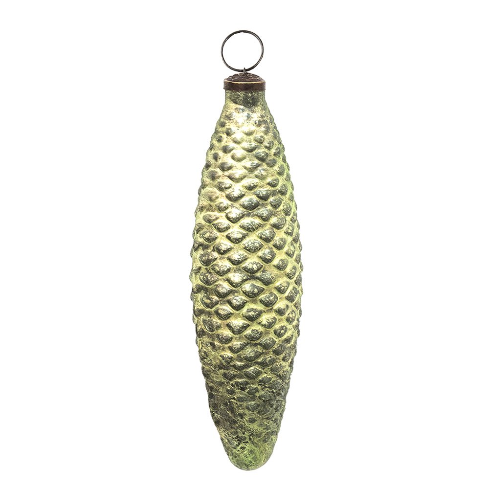 Kerstbal XL 23 cm Groen Glas Kerstdecoratie