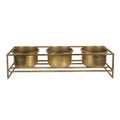 Plantenstandaard 63x19x16 cm goudkledigijde ijzer