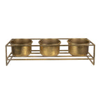 Plantenstandaard 63x19x16 cm goudkledigijde ijzer