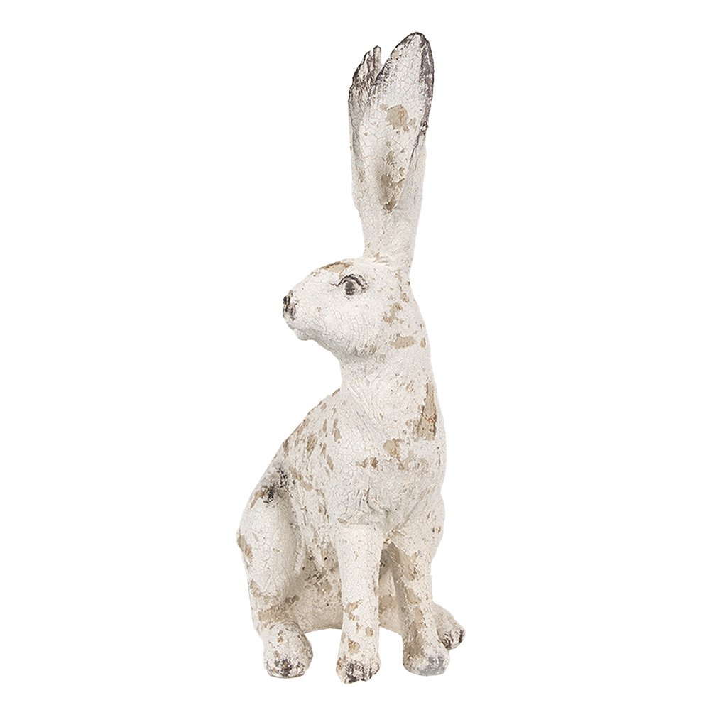 Beeld Konijn 26 cm Beige Polyresin Paasdecoratie