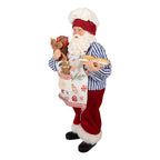 Kerstdecoratie Beeld Kerstman 15x10x26 cm Rood Kunststof