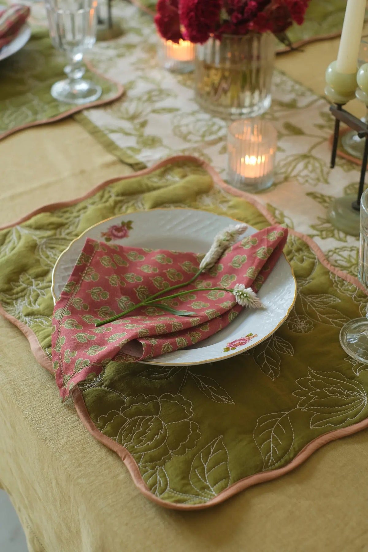 Servet | Viola Carmine katoenen servetten-set van 6 van Sanctuary Living