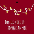 Cadeaukaartje – “Joyeux Noël et bonne Année” – 20 Stuks
