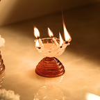 Glazen theelichthouder - Modern Diya-ontwerp